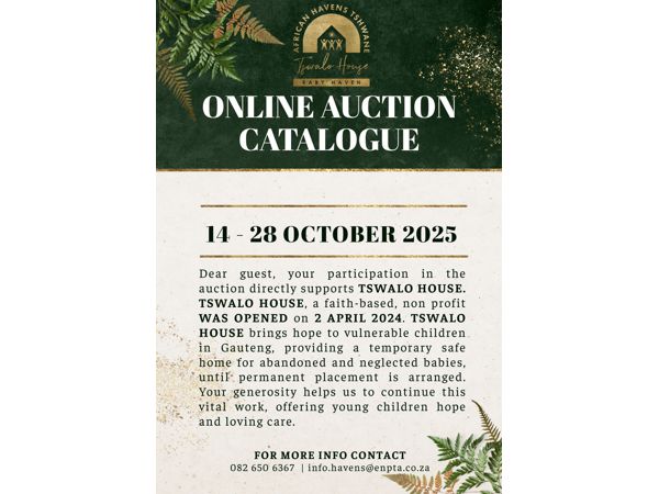 TSWALO HOUSE ONLINE AUCTION 2025